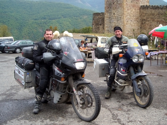 with daniel at the ananuri monastery.JPG